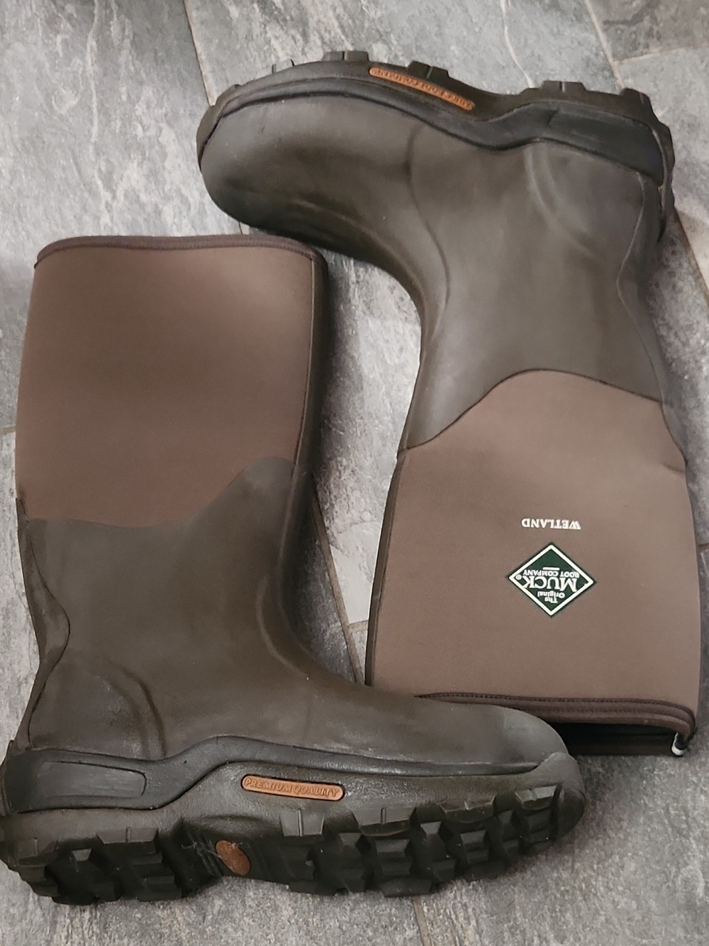 Muck Boot Wetland Brown Waterproof Boots Sz 12 Men. 13 Women